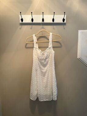 Astr White Eyelet Slip